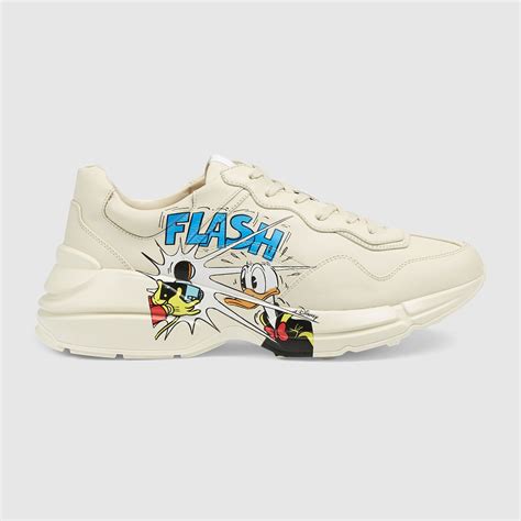 men's disney x gucci donald duck rhyton sneaker|disney x gucci hoodie.